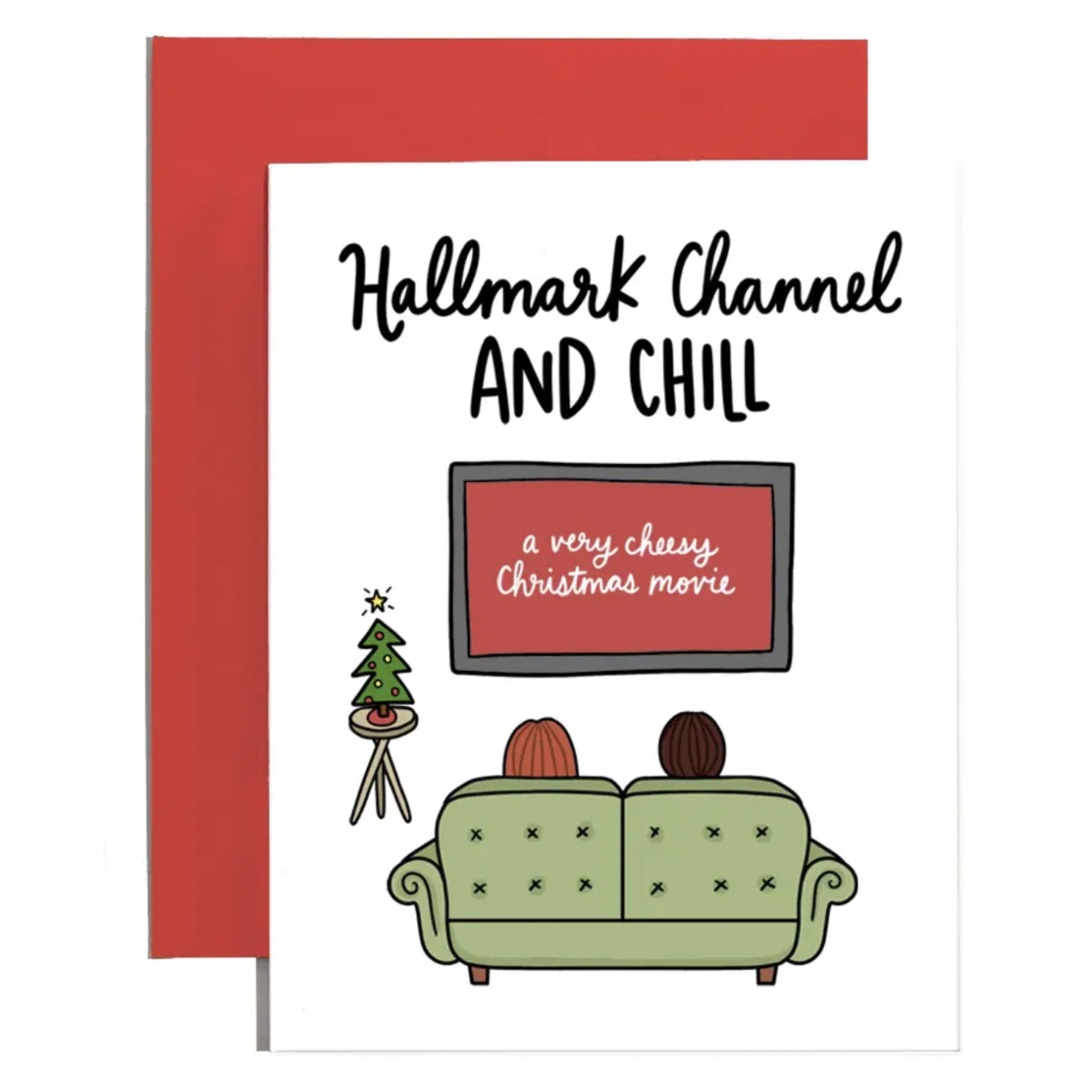 Brittany Paige Cheesy Christmas Movies & Chill Holiday Card