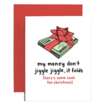 Brittany Paige My Money Don't Jiggle Jiggle Holiday Card