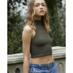 By Together Lea High Neck Crop-Moss
