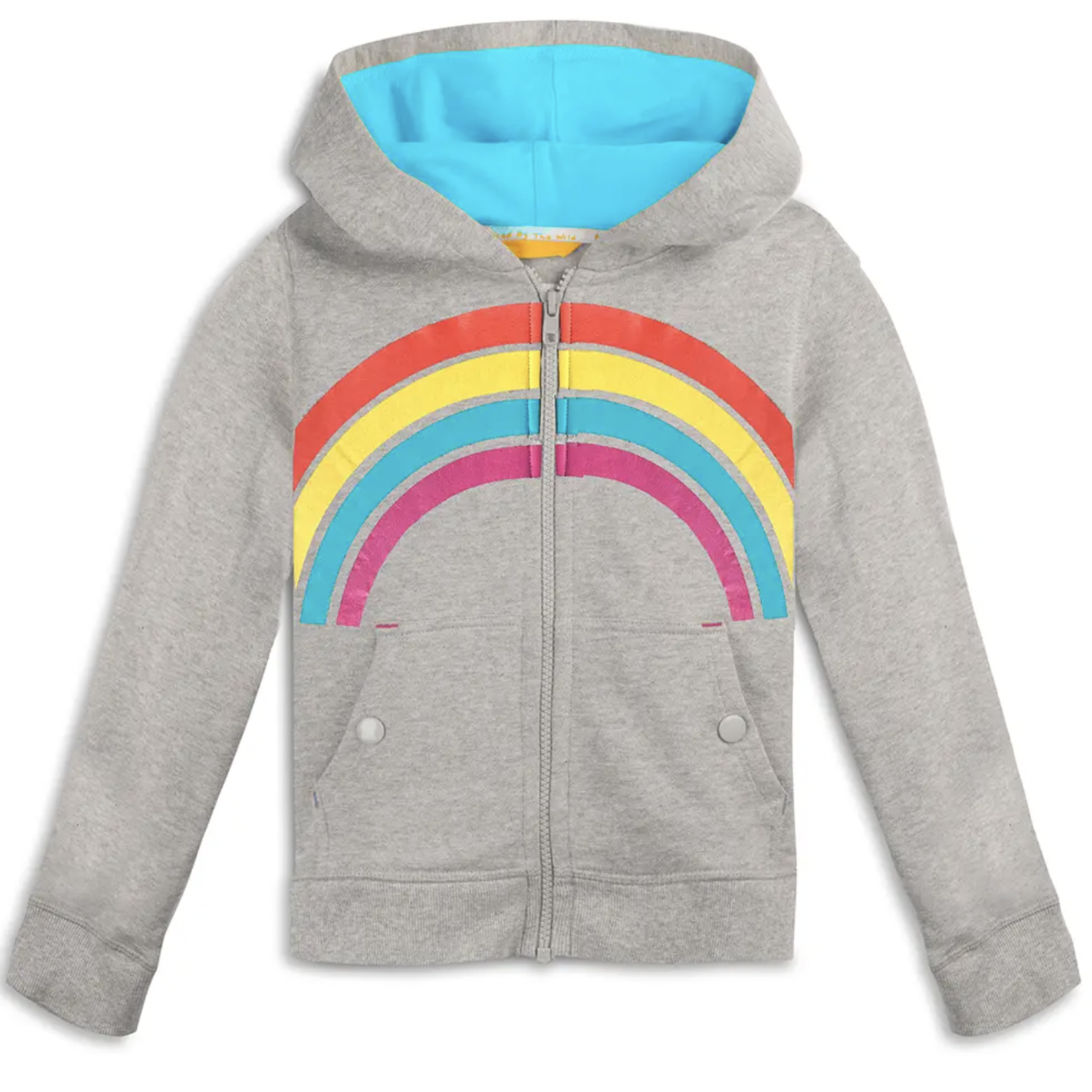 Mightly Kids Organic Cotton Hoodie-Rainbow