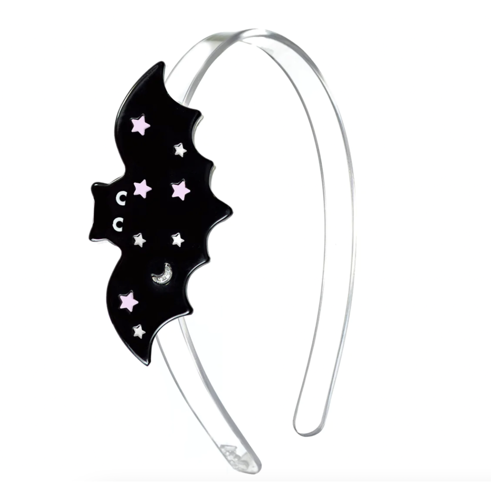 Lillies & Roses Starry Bat Black Headband - FINAL SALE