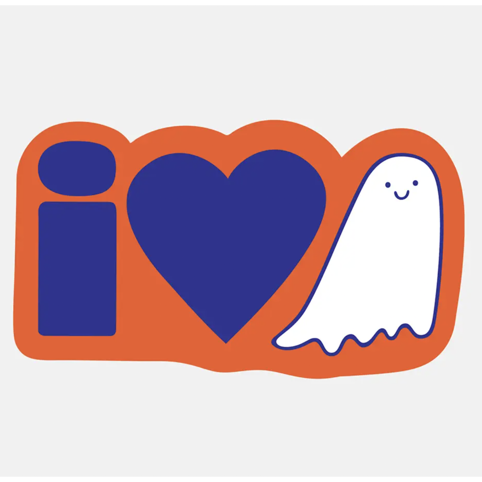 The Good Twin Heart Ghost Sticker
