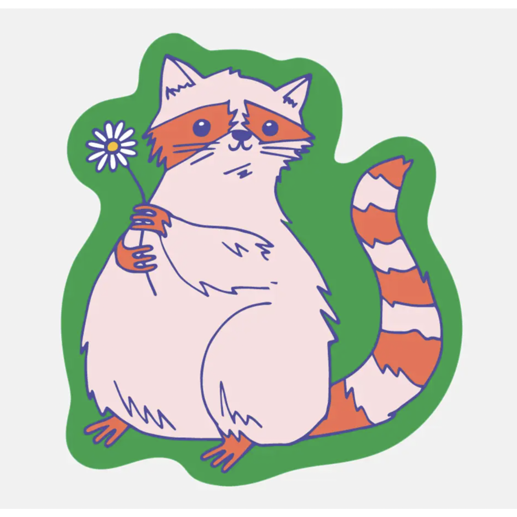 The Good Twin Raccoon Sticker