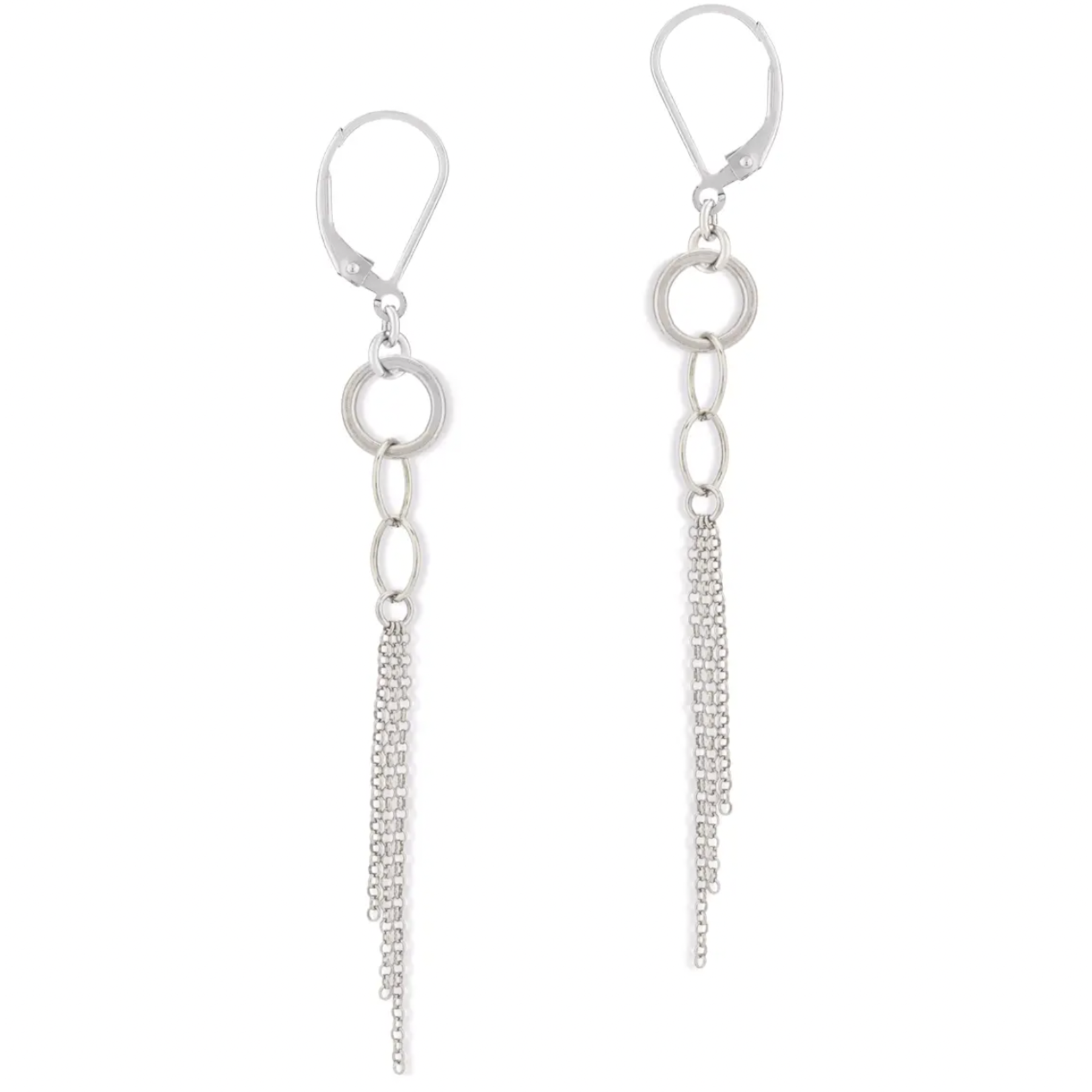 Freshie & Zero Lola Chain Earrings-Sterling Silver