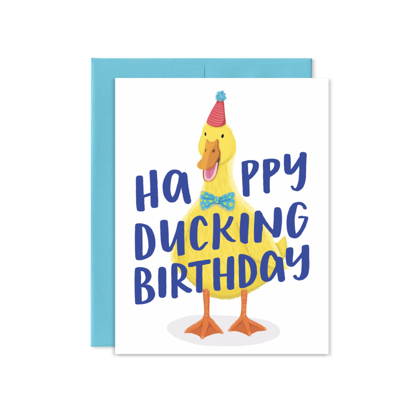 Grey Street Paper Ducking Birthday Card