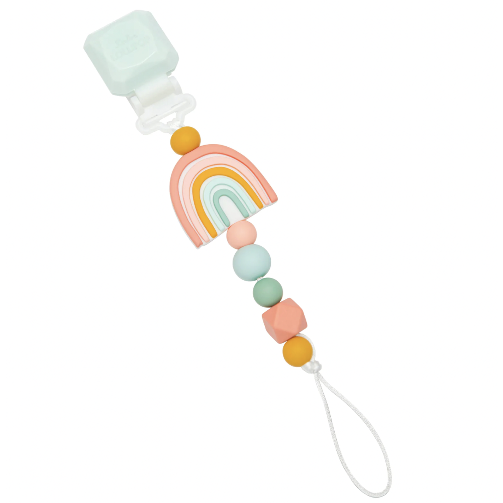 Loulou Lollipop Darling Pacifier Clip - Rainbow