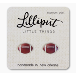 Lilliput Little Things Football Earrings