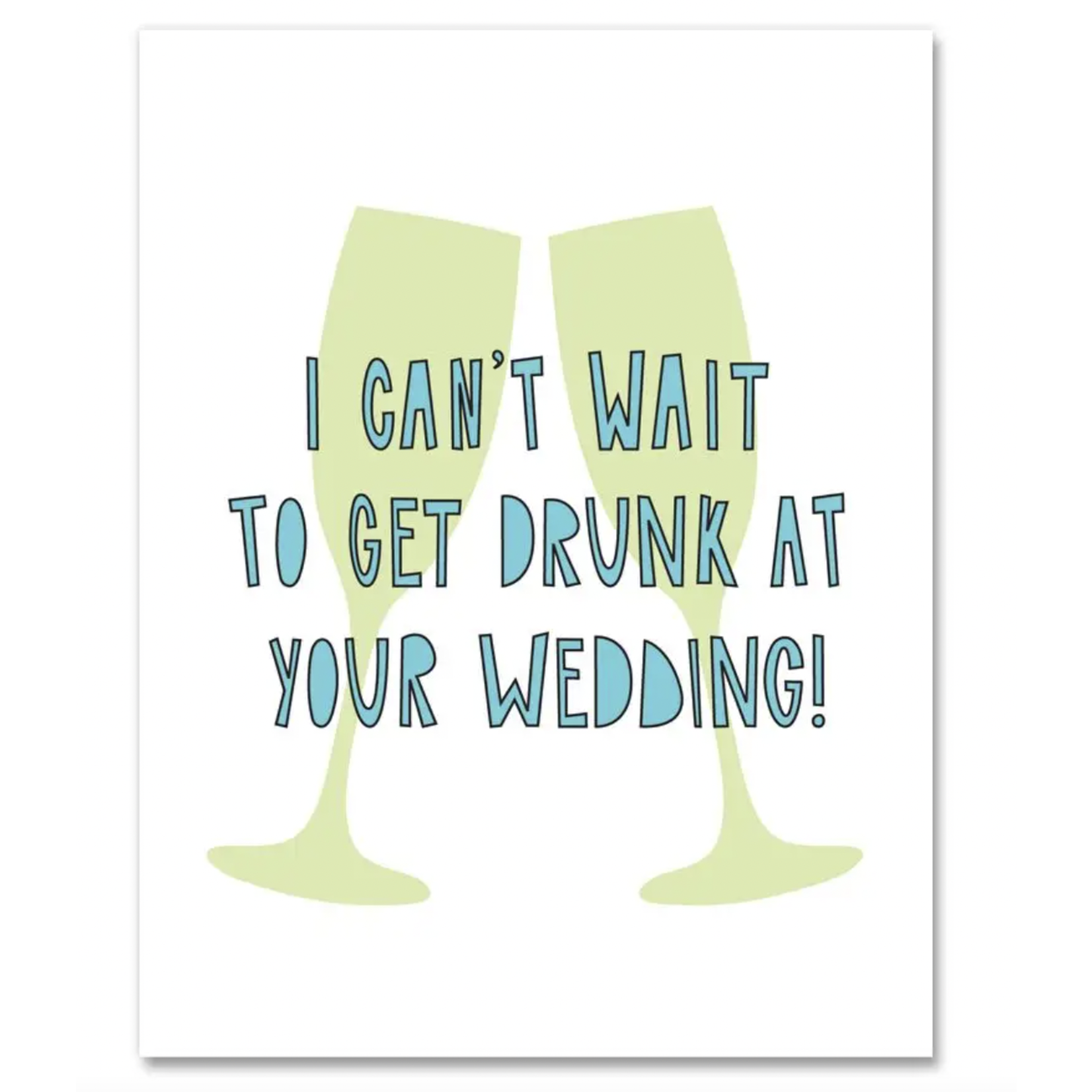 Near Modern Disaster Drunk Wedding  card