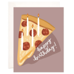 Bloomwolf Studio Birthday Pizza Greeting Card