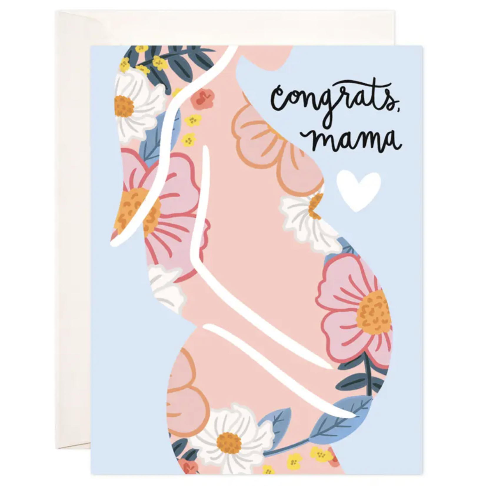 Bloomwolf Studio Congrats Mama Greeting Card