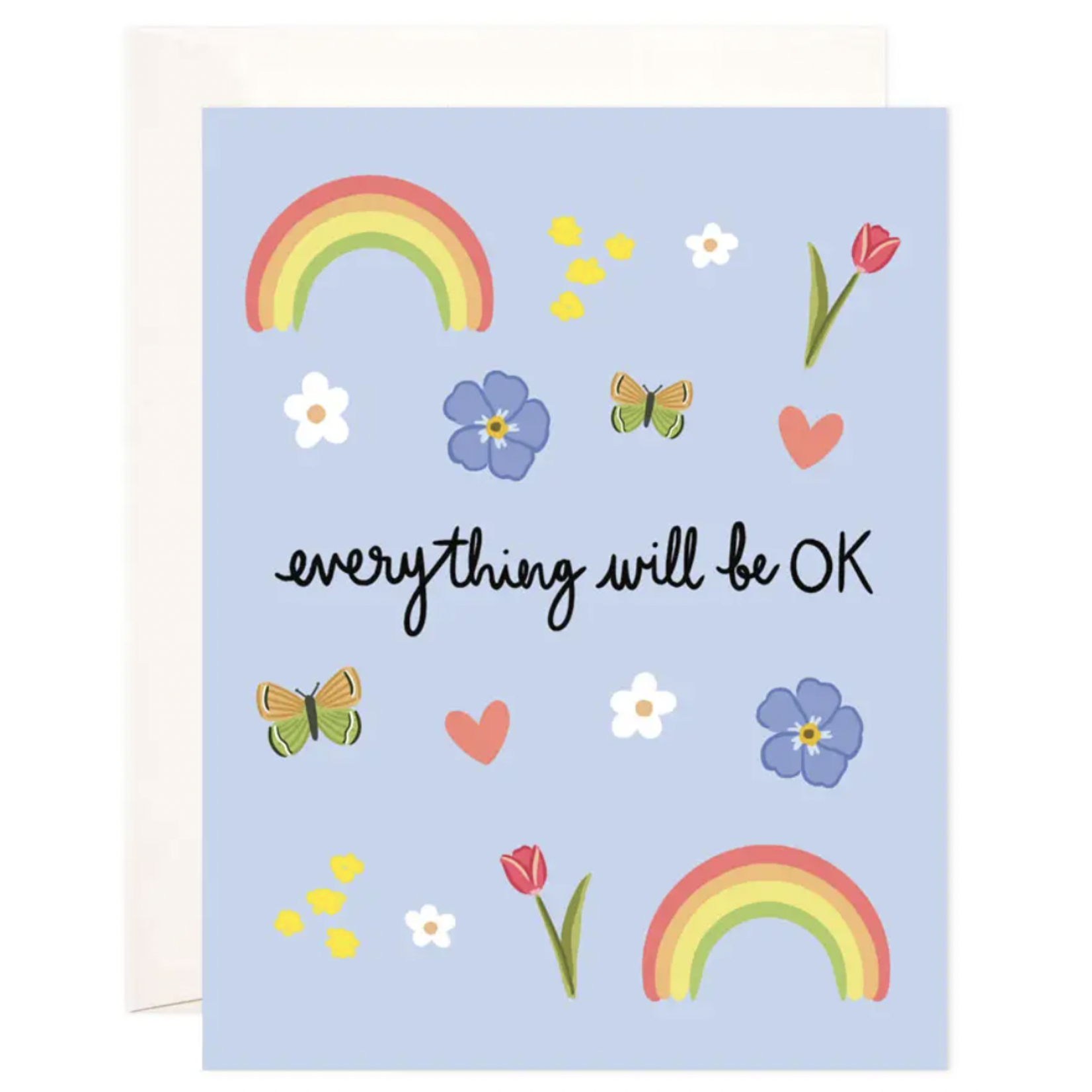 Bloomwolf Studio Everything Will Be Ok Greeting Card