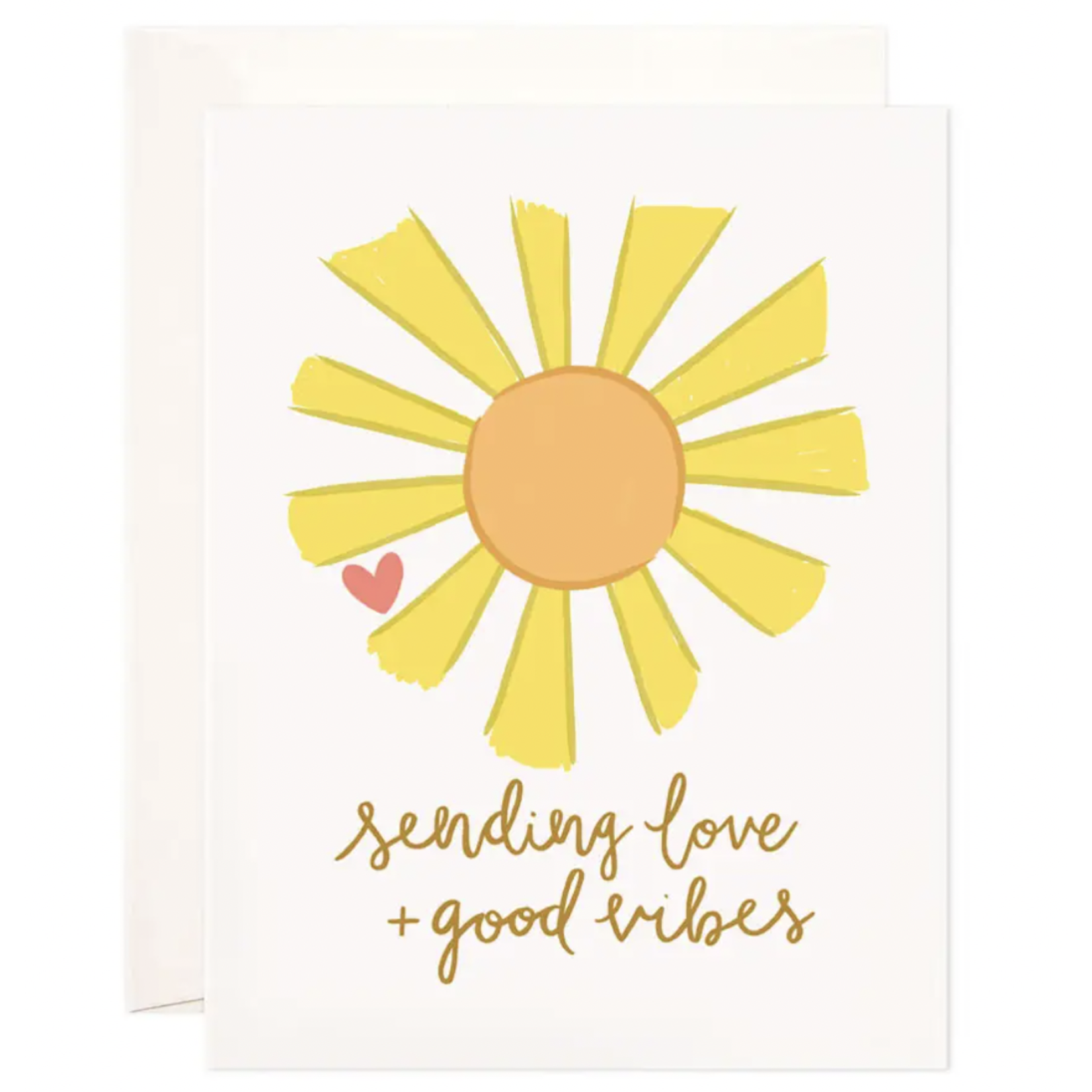 Bloomwolf Studio Love + Good Vibes Greeting Card