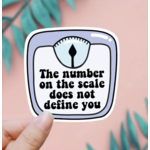 EnchantingSunshine Your Weight Does Not Define You Sticker