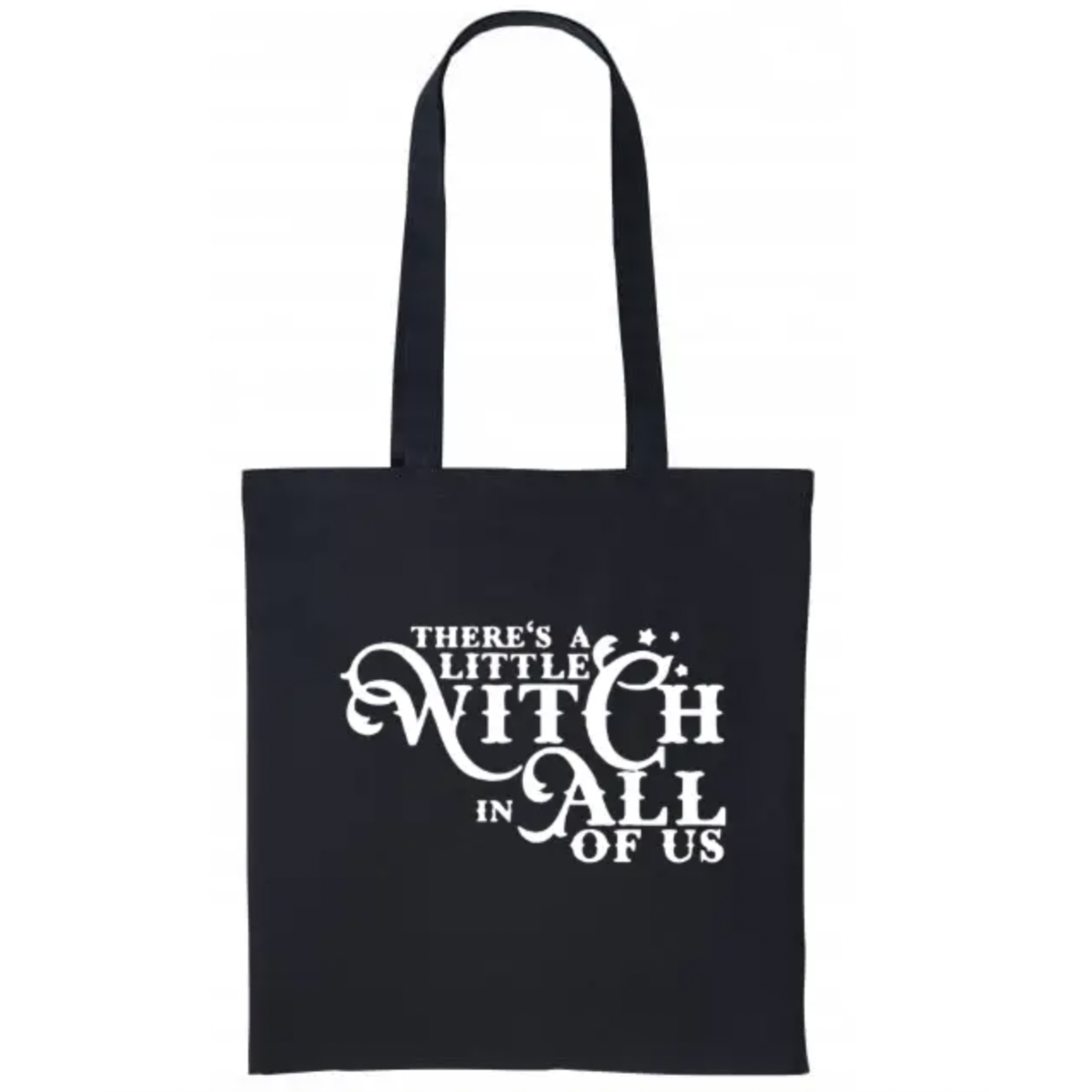Crude Joys Little Witch in All of us - Black Tote Bag
