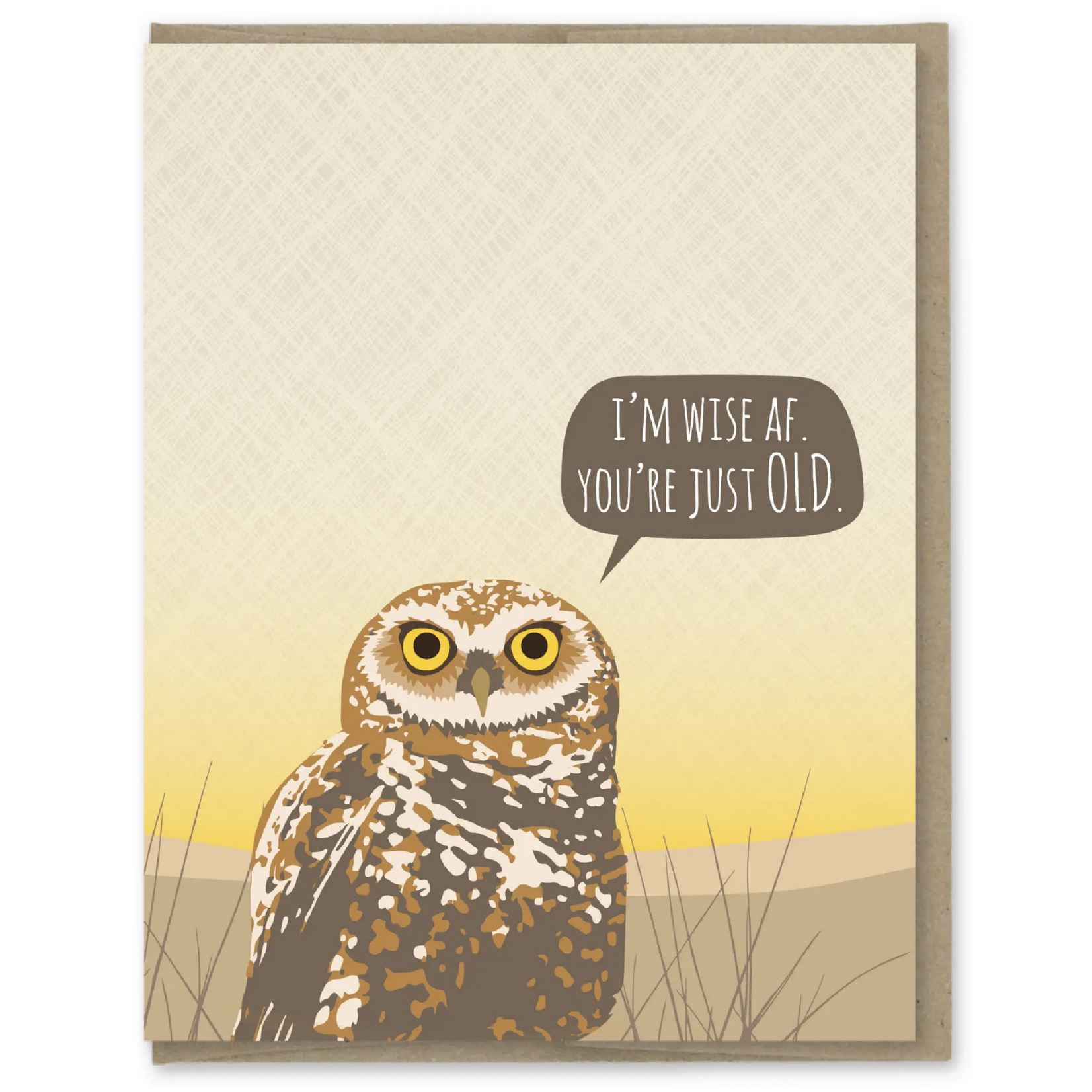 Modern Printed Matter Owl Wise AF Birthday Card