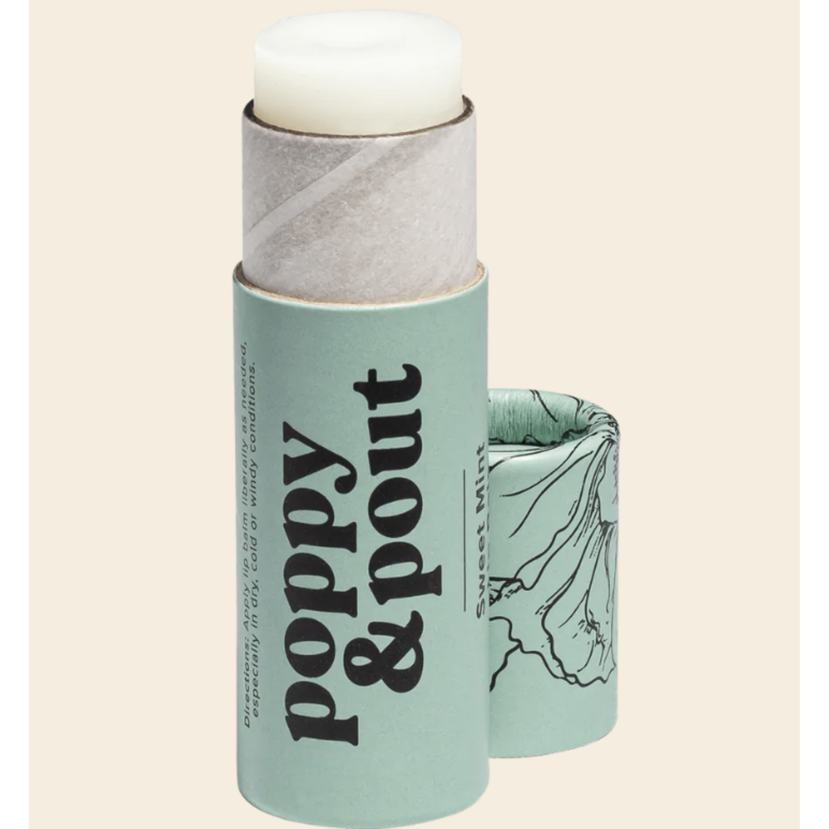 Poppy & Pout Lip Balm-Sweet Mint