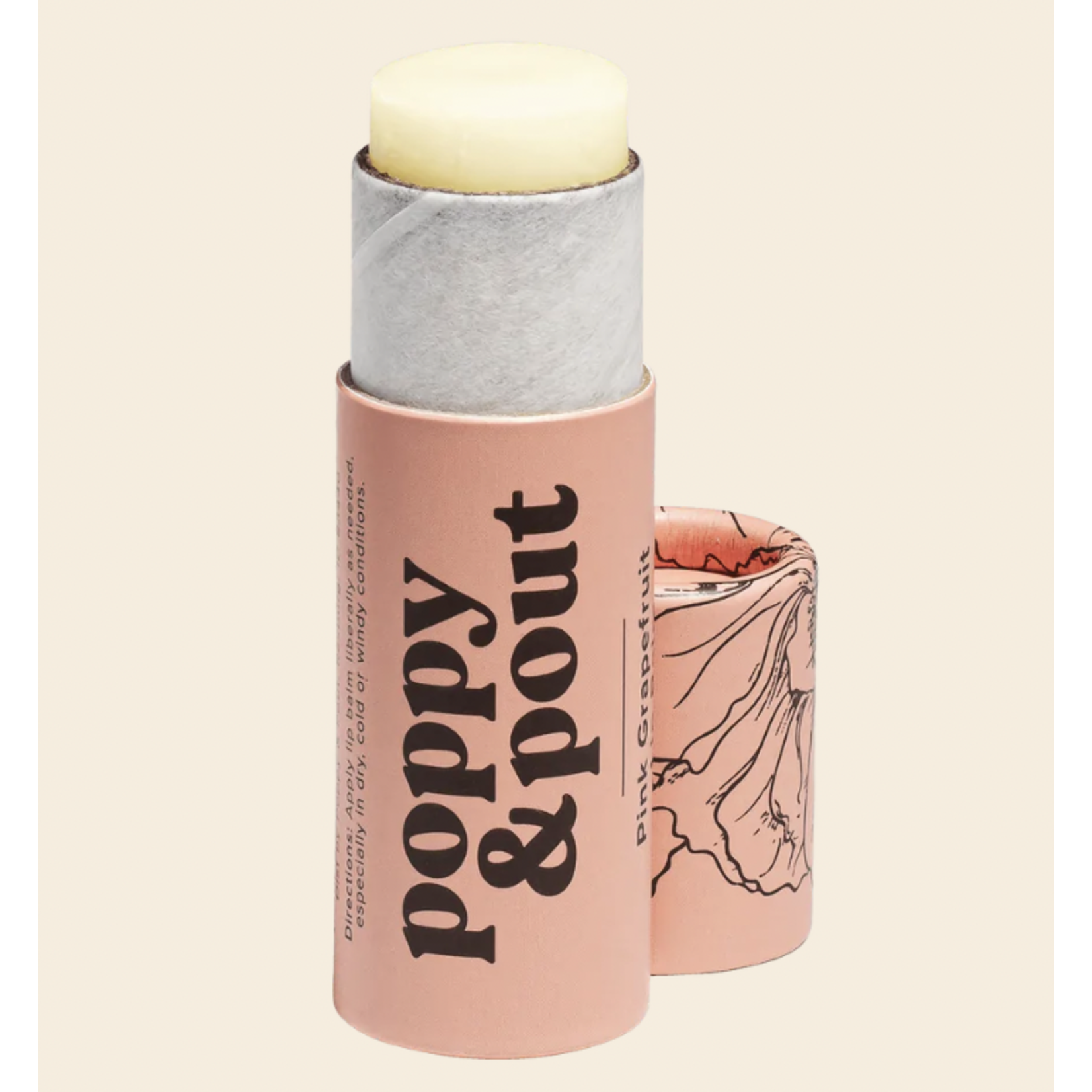 Poppy & Pout Lip Balm-Pink Grapefruit