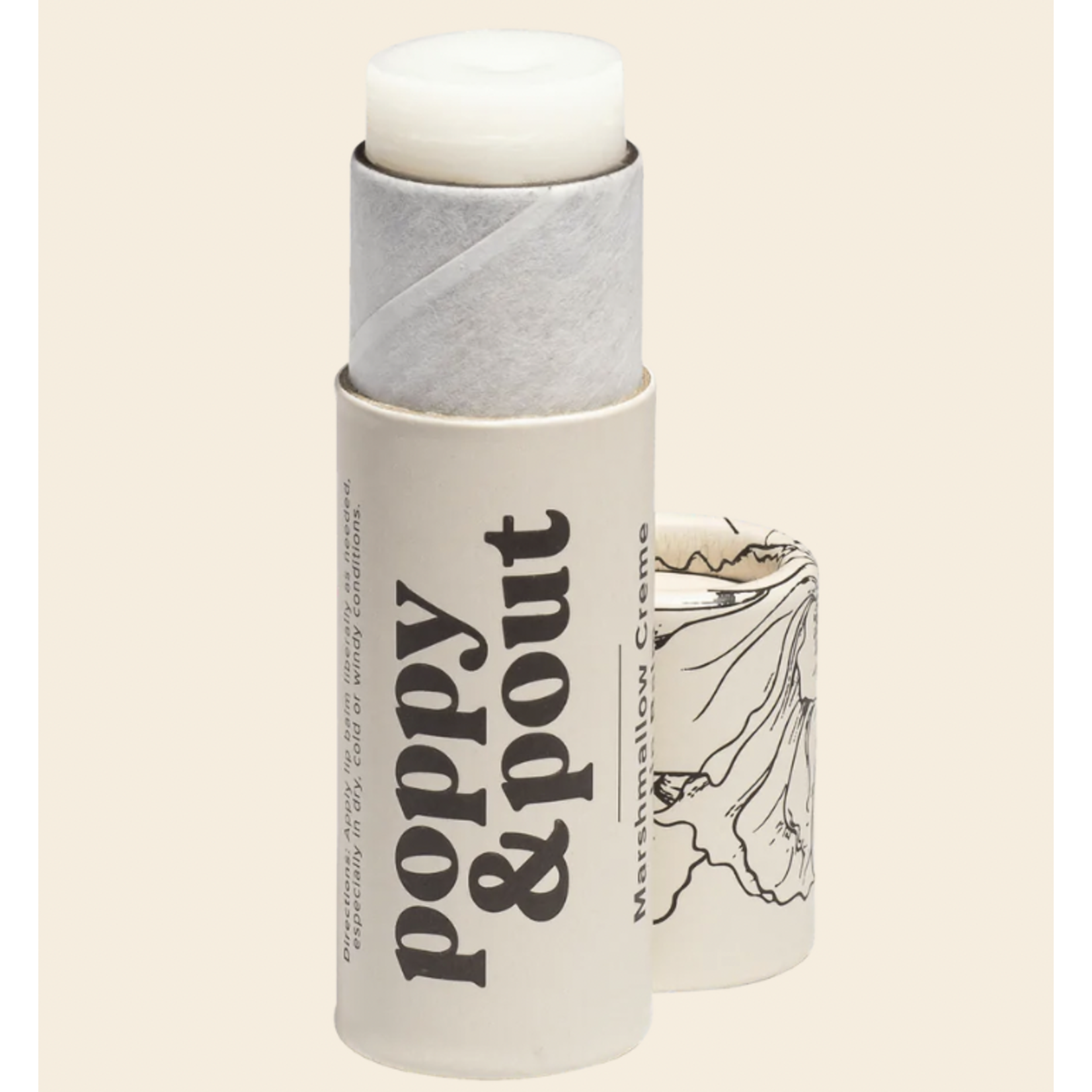 Poppy & Pout Lip Balm-Marshmallow Creme