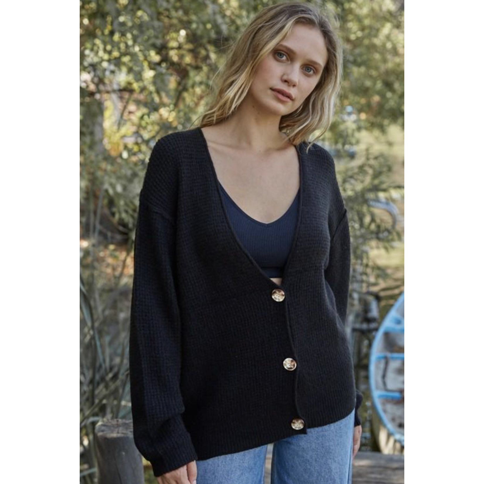 By Together Taylor Knit Cardigan-Black