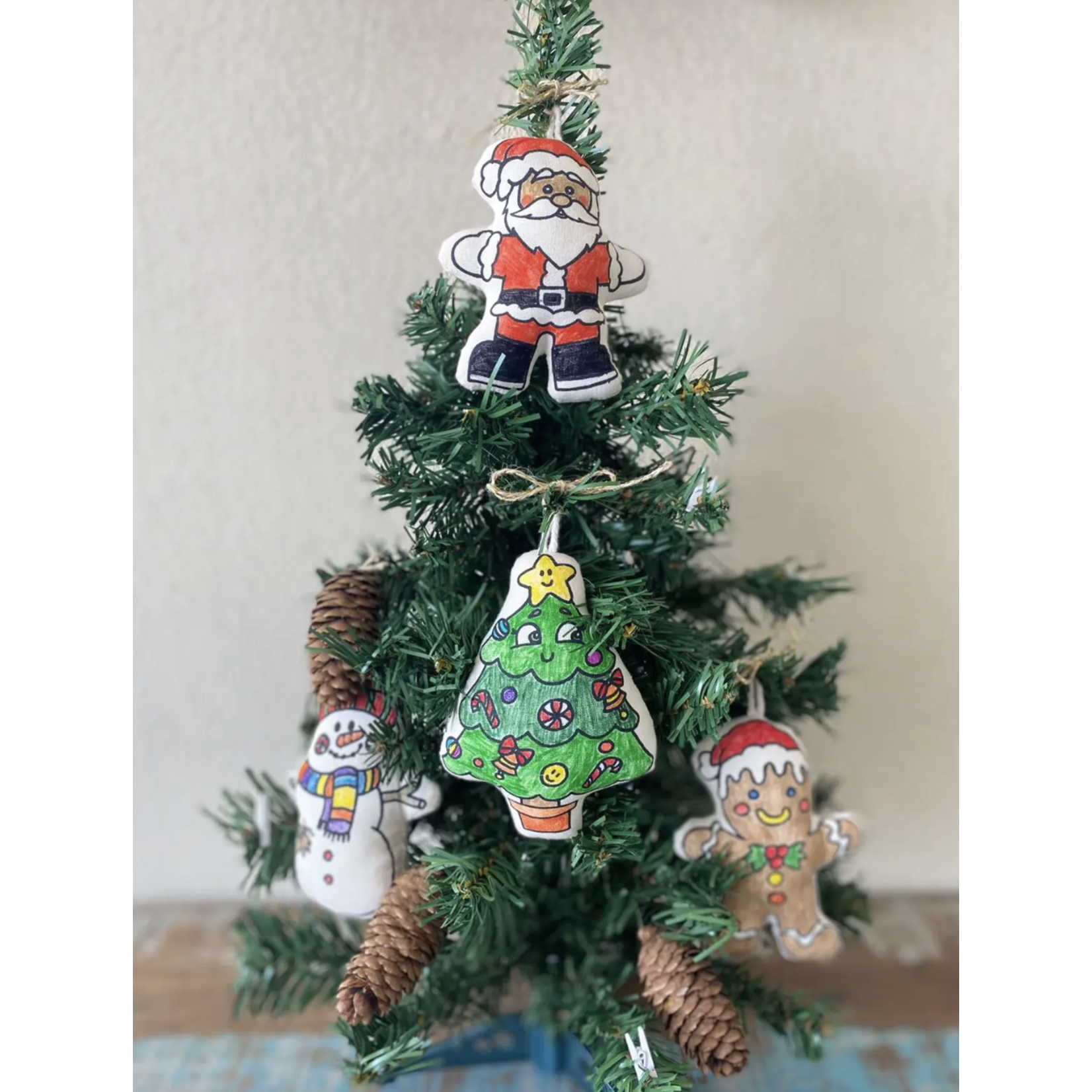 Kiboo Kids Set of Christmas Ornaments for Coloring - FINAL SALE