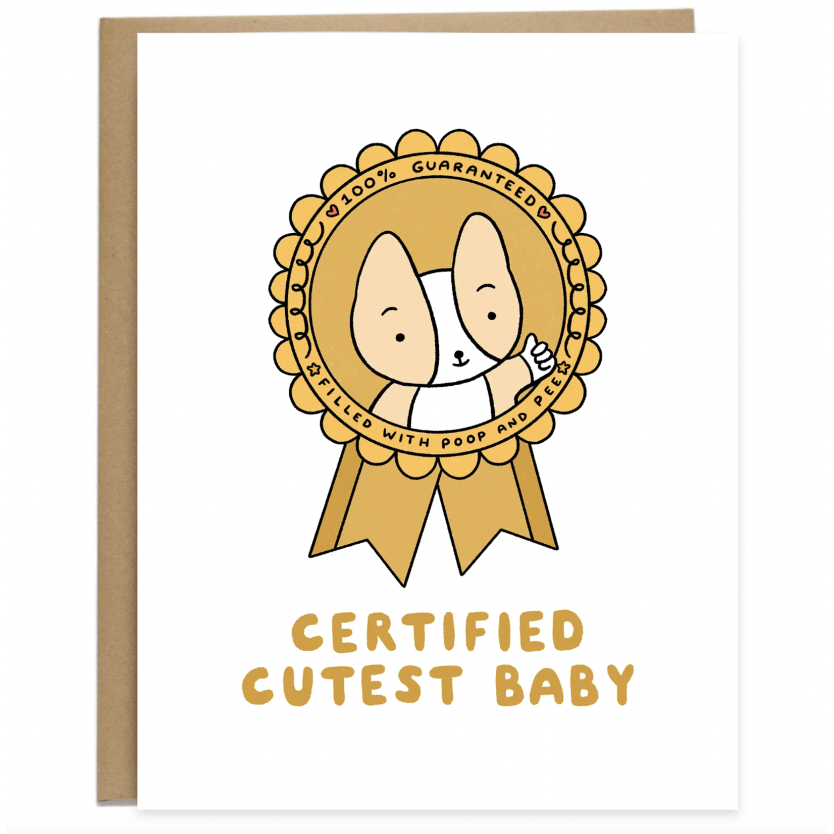 Tiffbits Certified Cutest Baby Award Card
