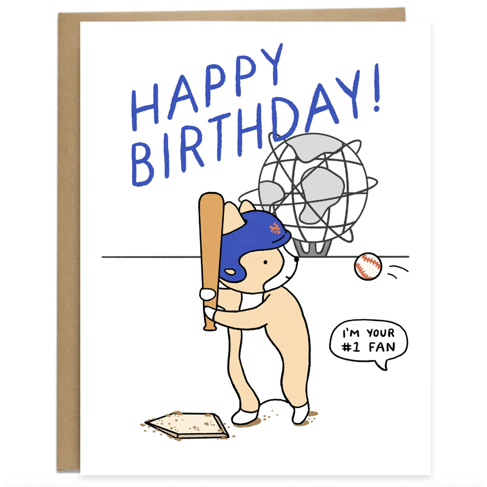 Tiffbits Mets Baseball Birthday Card, NYC