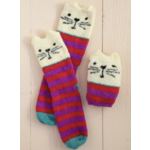 Natural Life Cozy Sock Cream Cat