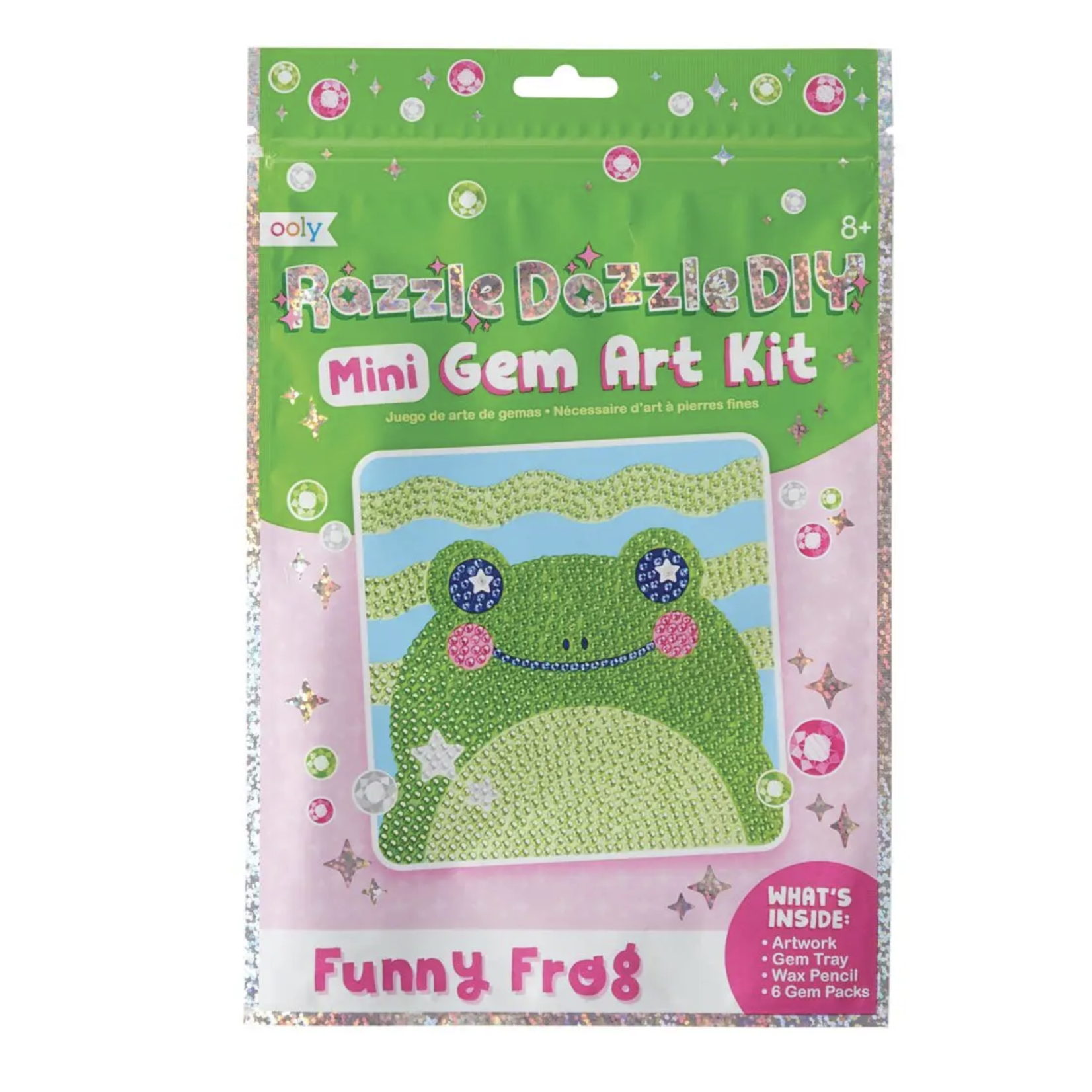 OOLY Razzle Dazzle D.I.Y. Mini Gem Art Kit - Funny Frog