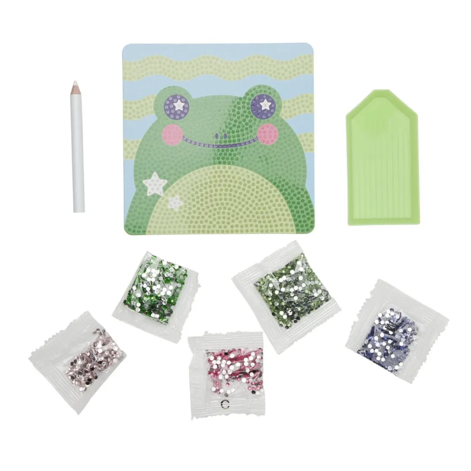 OOLY Razzle Dazzle D.I.Y. Mini Gem Art Kit - Funny Frog