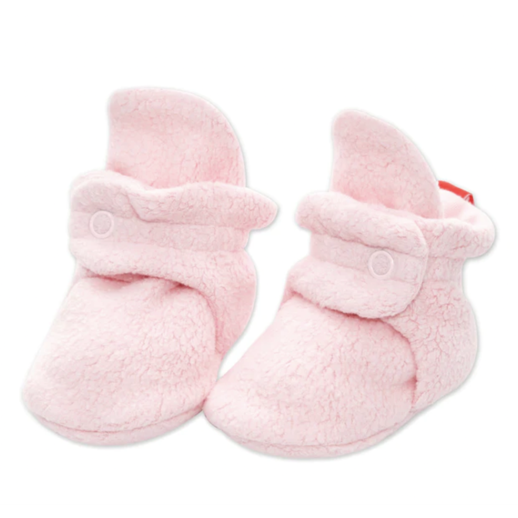 Zutano Cozie Fleece Baby Bootie - Baby Pink