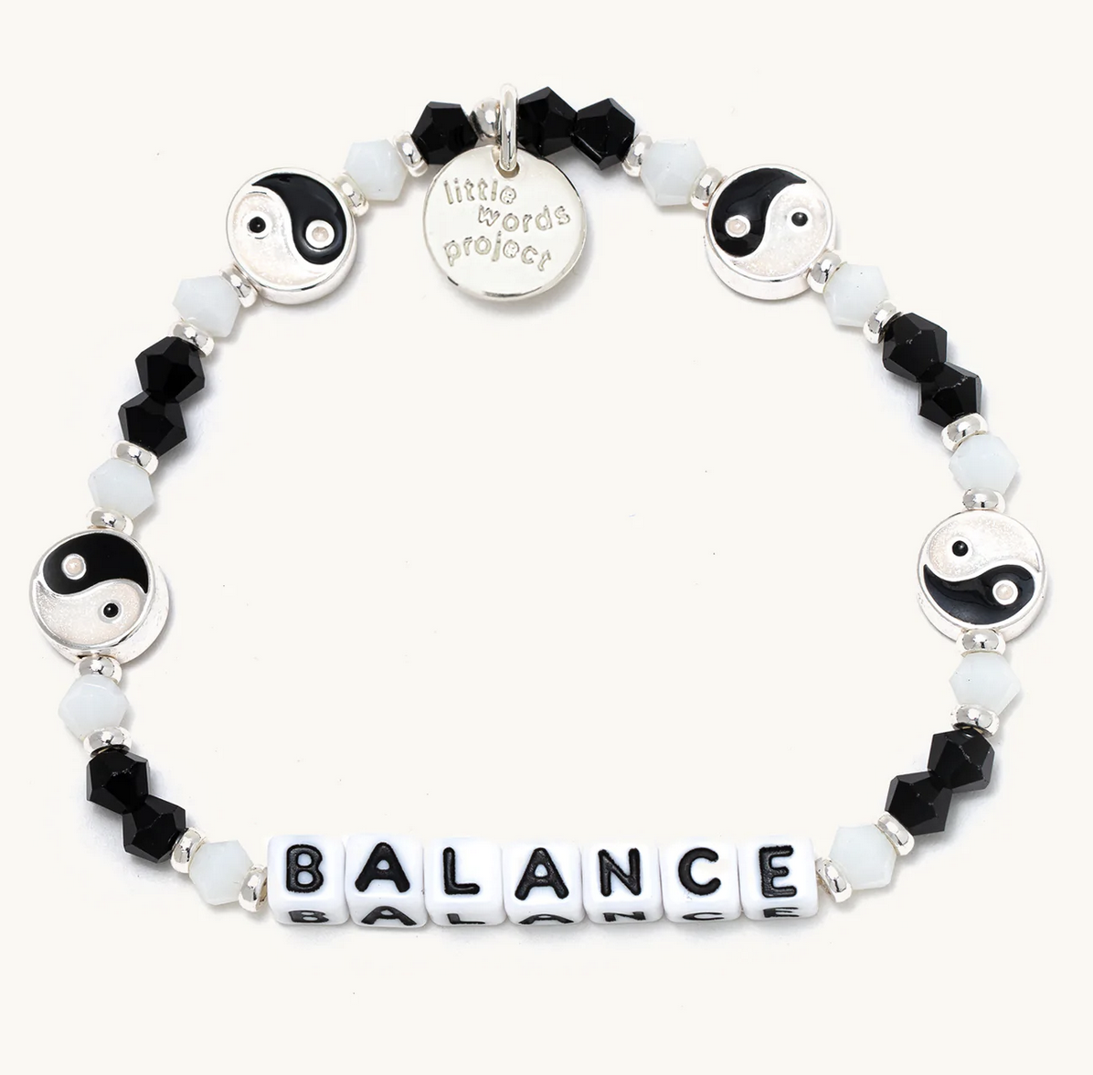 Be Happy - Lucky Symbols Bracelet  White Beaded Bracelet – Little Words  Project