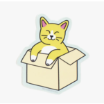 Seltzer Cat in Box Sticker