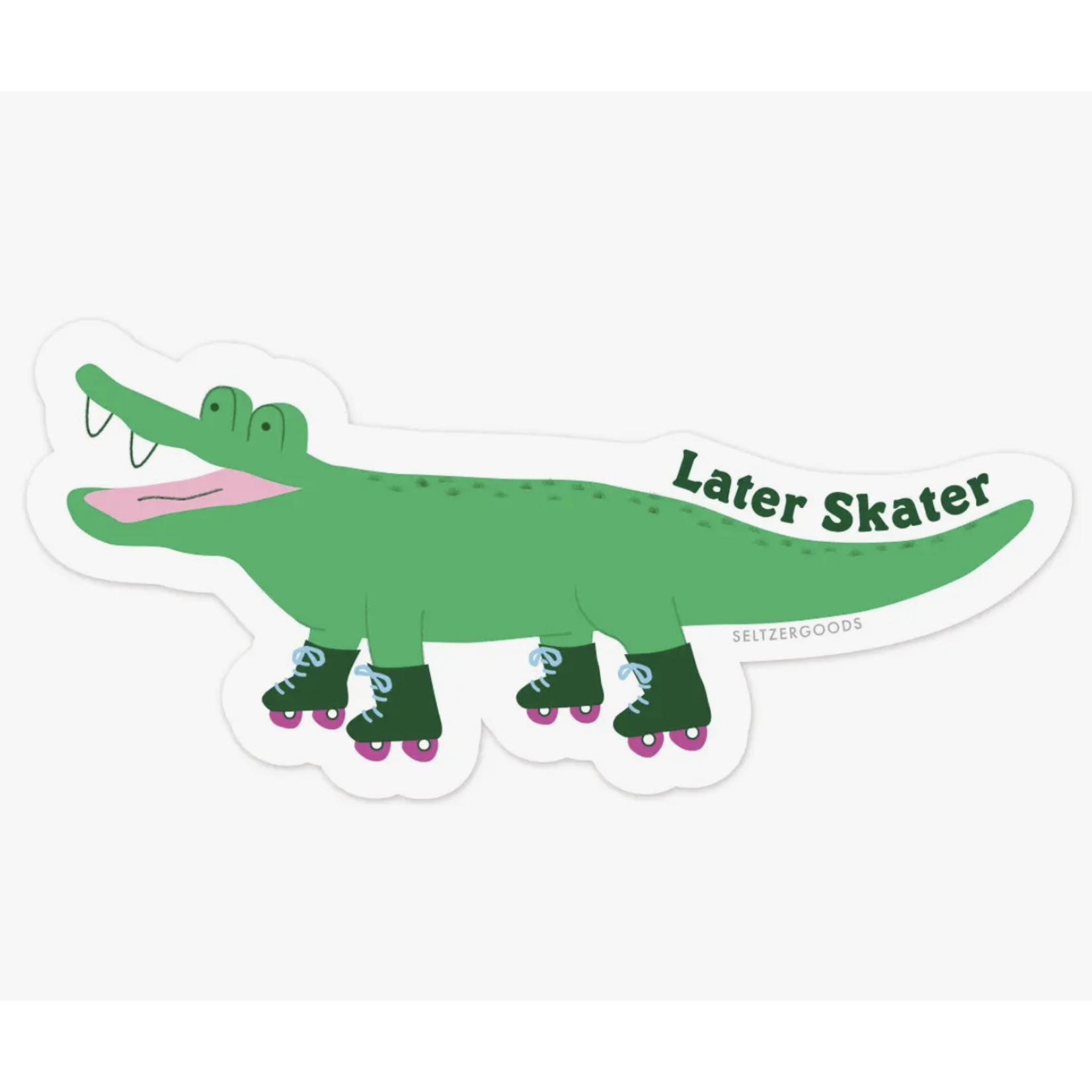 Seltzer Skater Gator Sticker