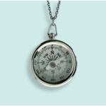 Ornamental Things Silver Compass Necklace