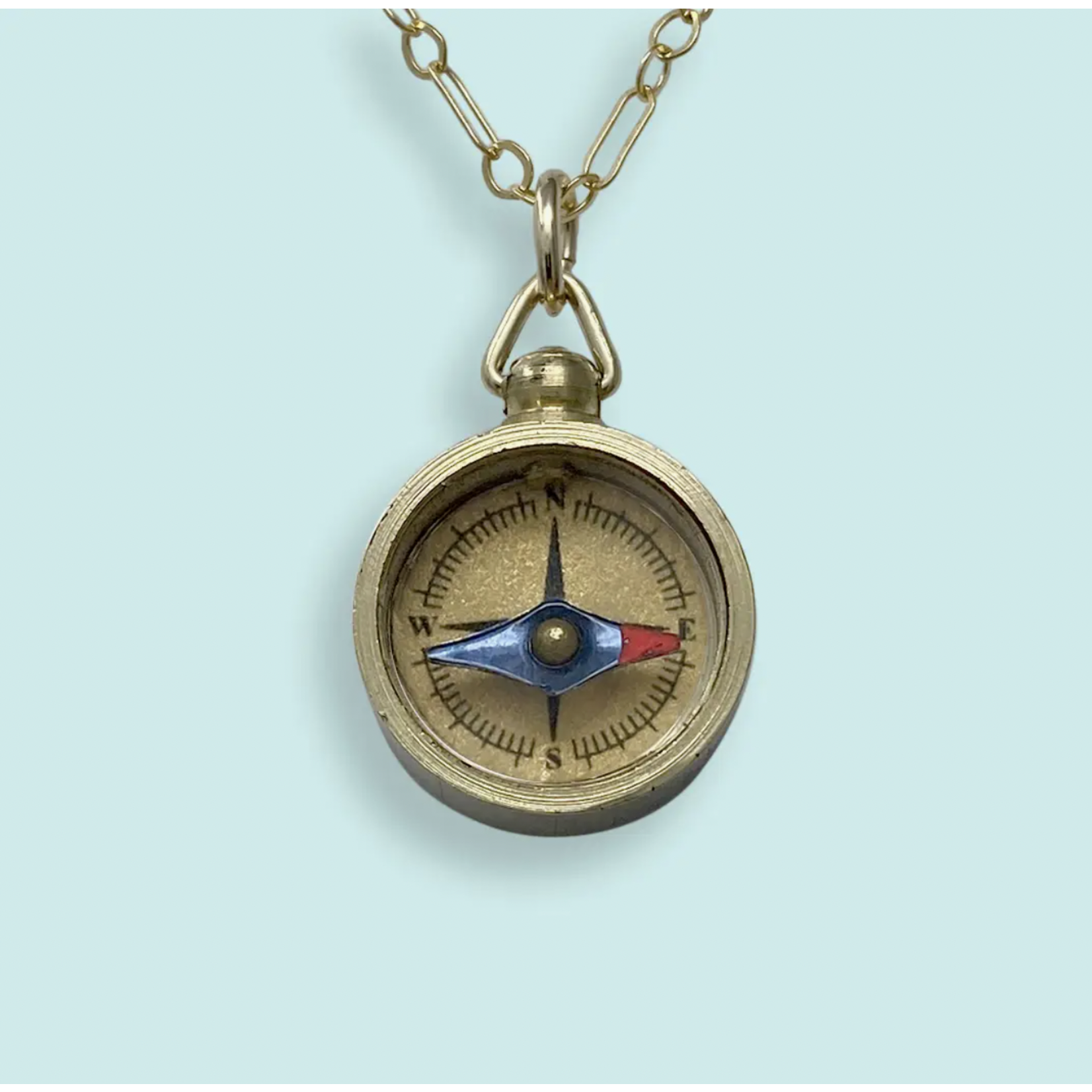 Ornamental Things Tiny Compass Necklace
