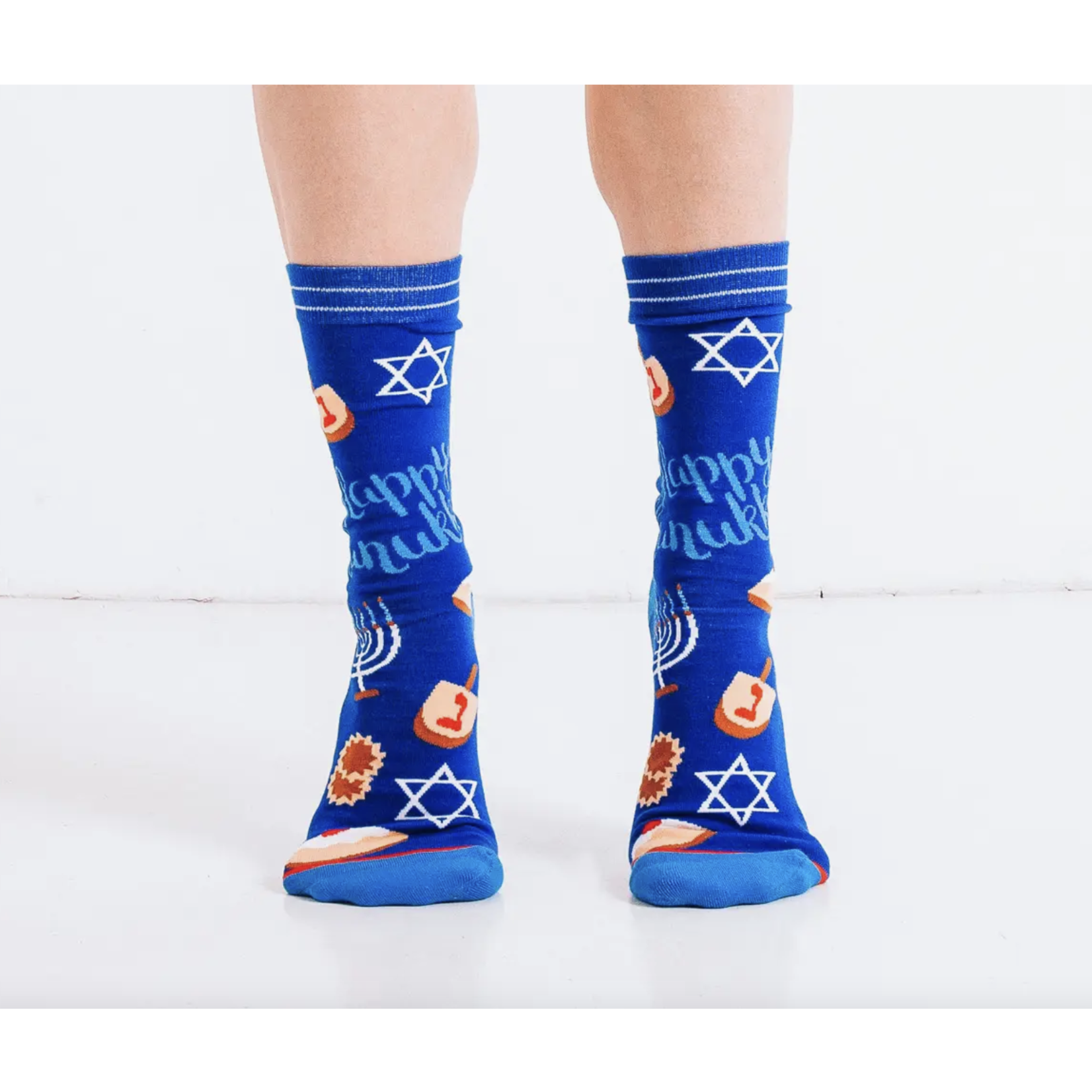 Woven Pear Hanukkah Socks