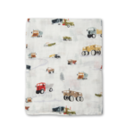 Loulou Lollipop Muslin Swaddle - Happy Trucks