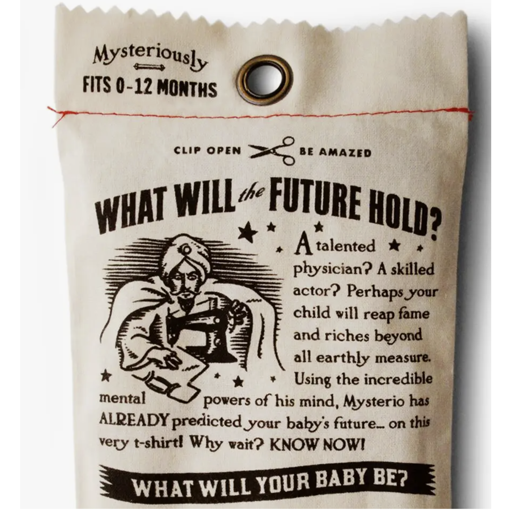 Wry Baby Mysterio's Future-Predicting Infant Tees