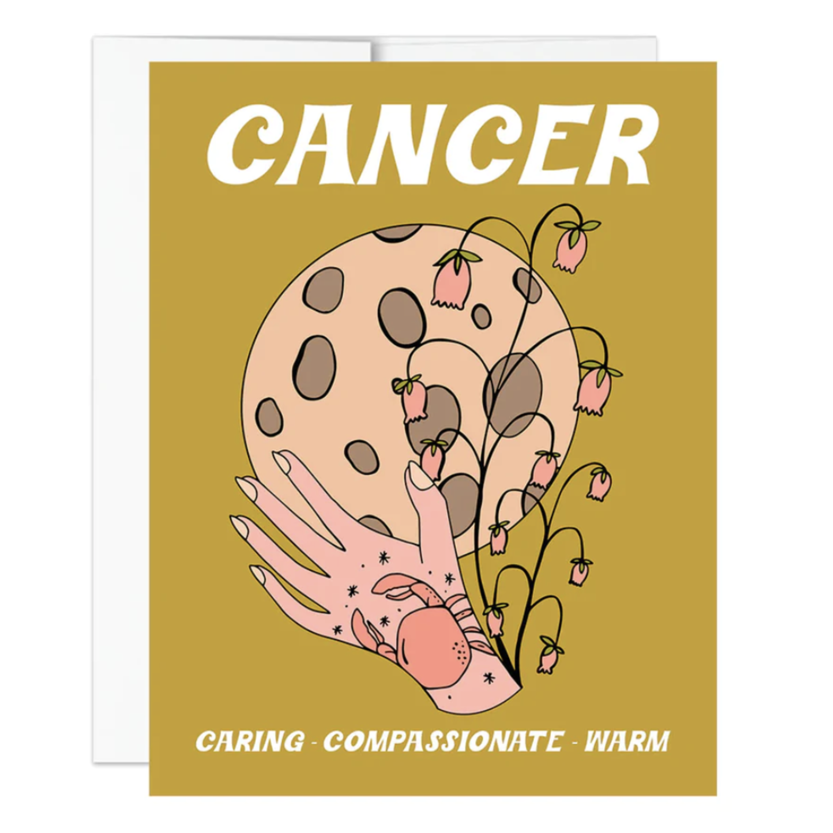Golden Gems Notecard  Caring Little Cancer