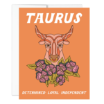 Golden Gems Notecard Determined Little Taurus