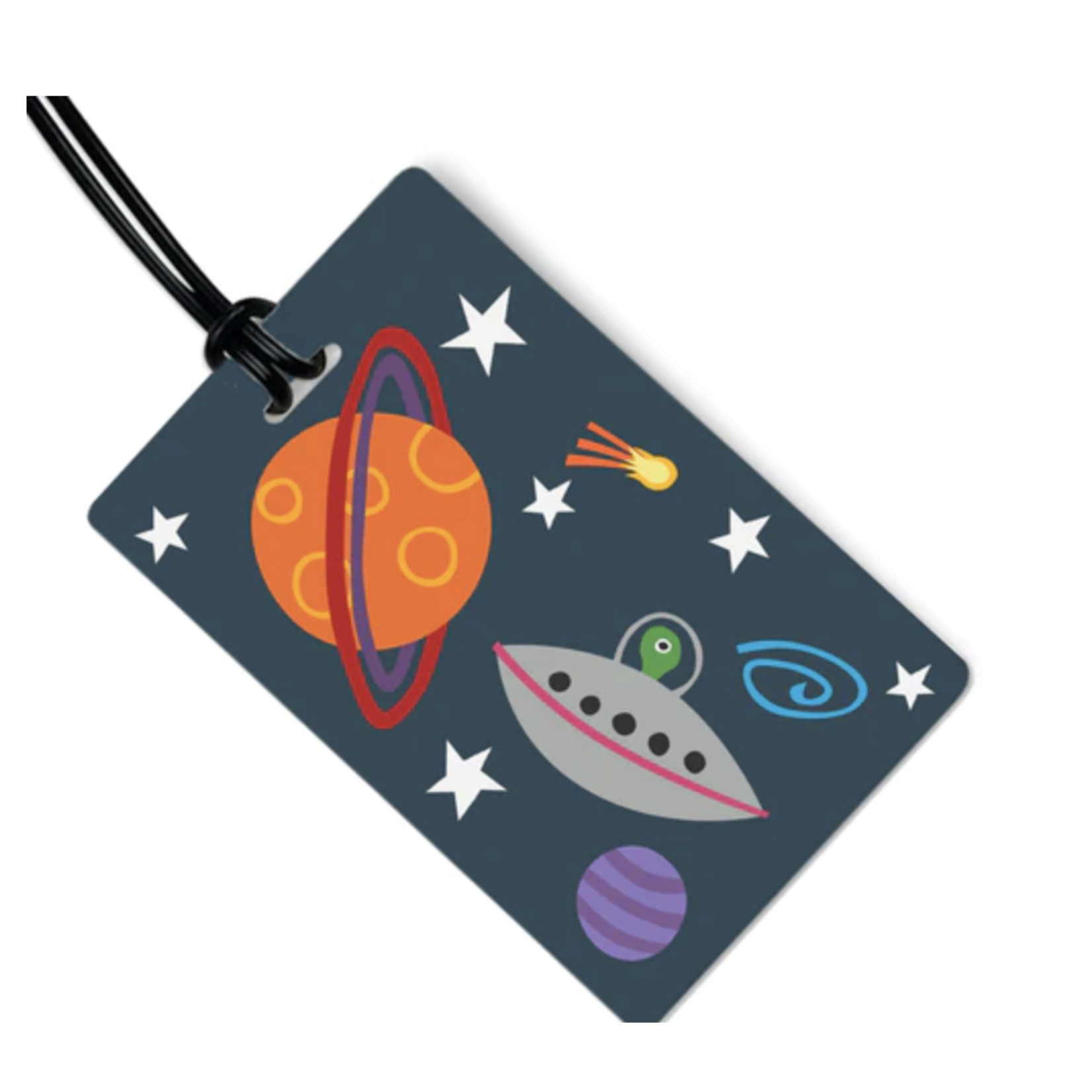 R Nichols Outer Space Luggage Tag w/ Black Strap