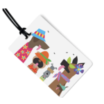 R Nichols Summer Doggies Luggage Tag