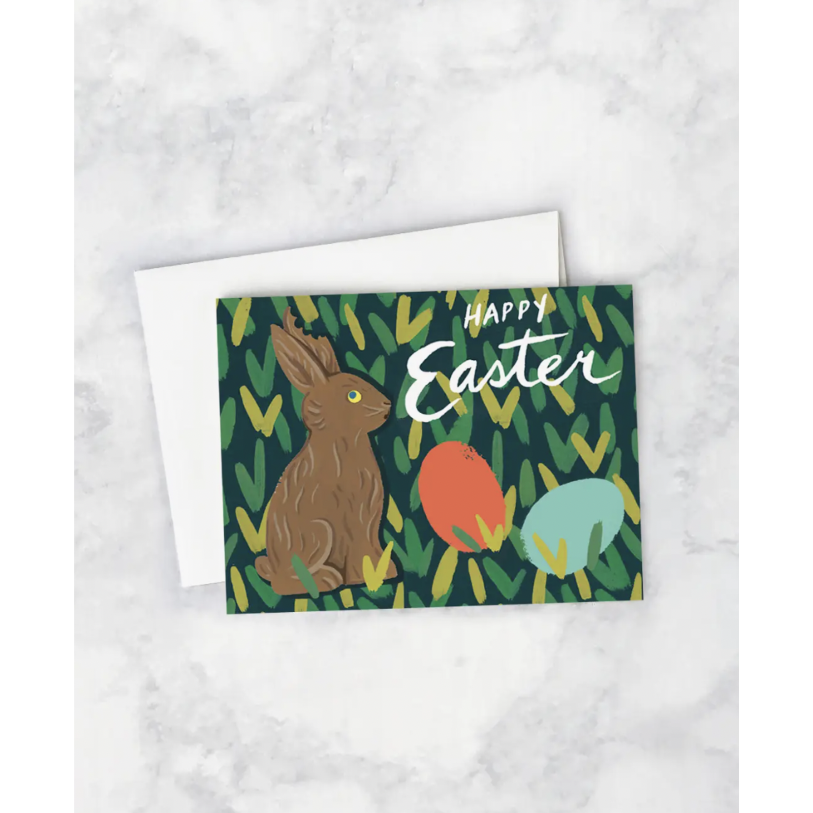 Chocolate Bunny Card - The Brass Owl