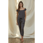 By Together Jogger Jumpsuit-Charcoal Leopard