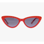 AJ Morgan NEVER LONELY - Sunglasses BRIGHT RED w/GOLD STUDS