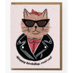 Boss Dotty Cool Cat Birthday Card