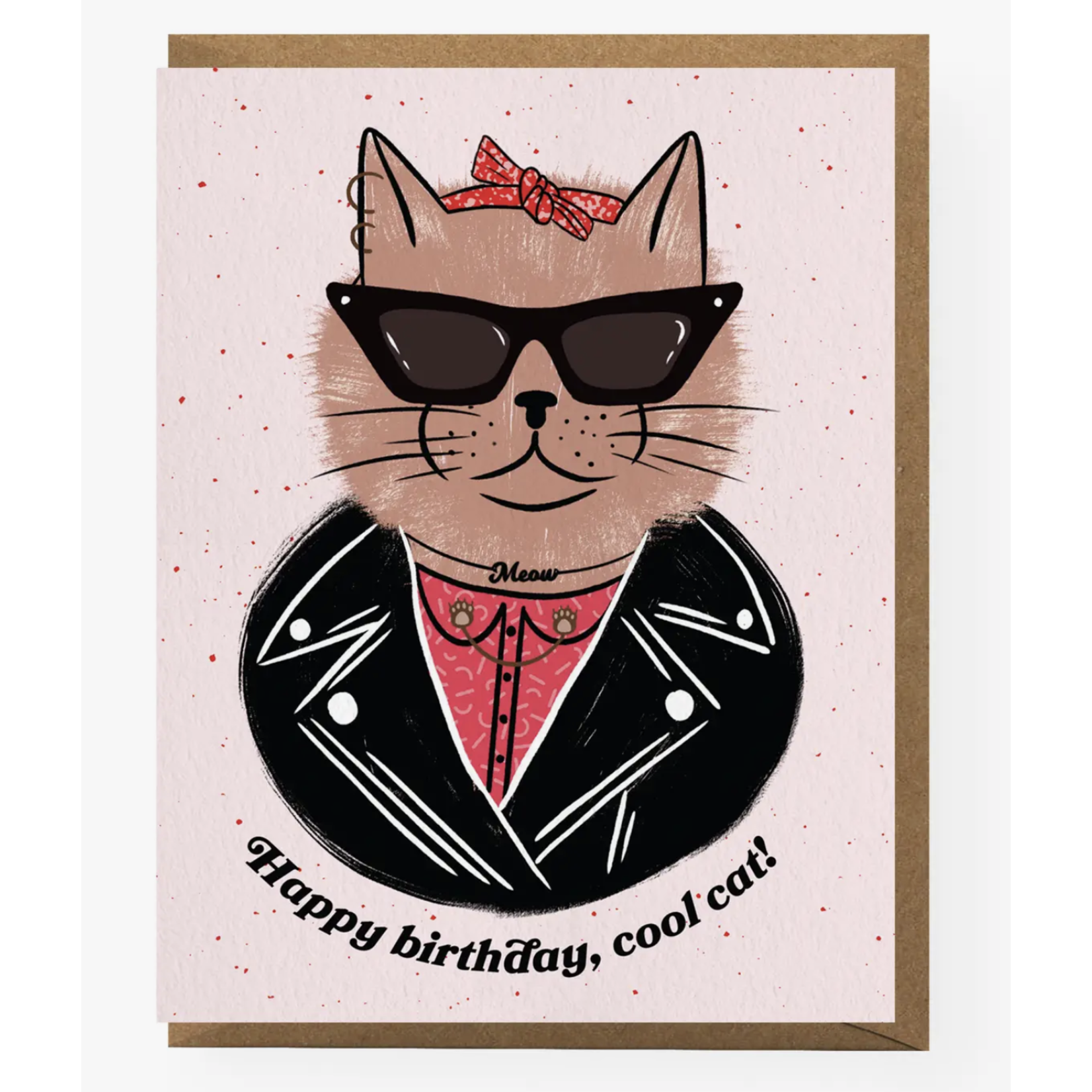 Boss Dotty Cool Cat Birthday Card