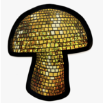 Boss Dotty Disco Mushroom Glitter Sticker