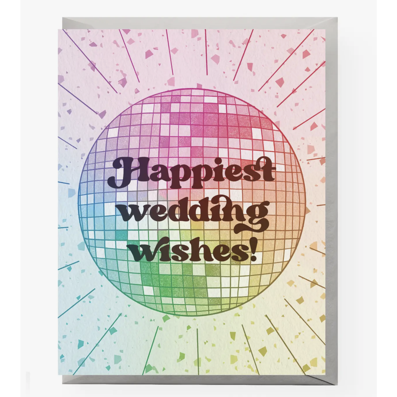 Boss Dotty Disco Wedding Card