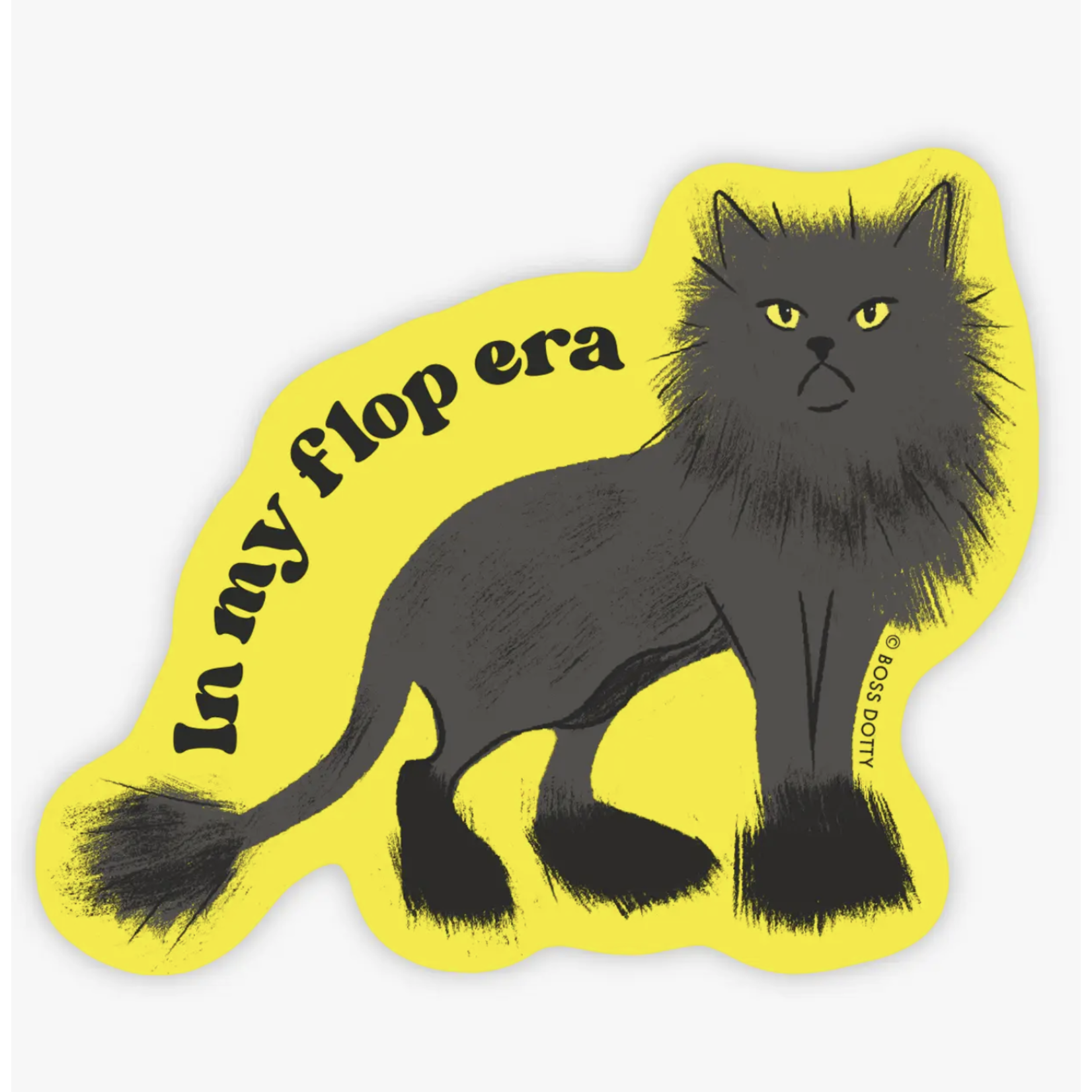 Boss Dotty Flop Era Cat Sticker